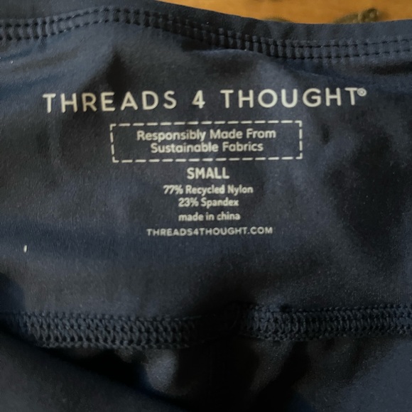 Threads for Thought Rita Pocket High Rise 7/8 Sport Legging 24" Navy, Size S - Picture 8 of 8